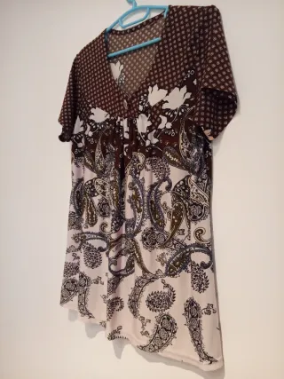 Blusa estampada paisley talla XL