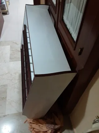 Estantería Cocina Blanca y Cerezo