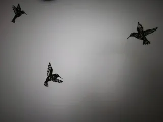 Tris Colibrì Decorativi - Decorazione Murale