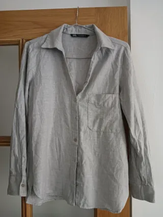 Camisa ZARA gris