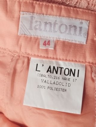 Conjunto de encaje color salmón