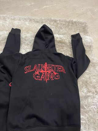 Conjunto Chandal Corteiz Negro y Rojo Nuevo