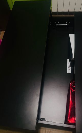 Mesa de centro madera oscura