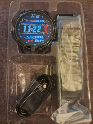 Reloj Smartwatch Nuevo Negro/Plata