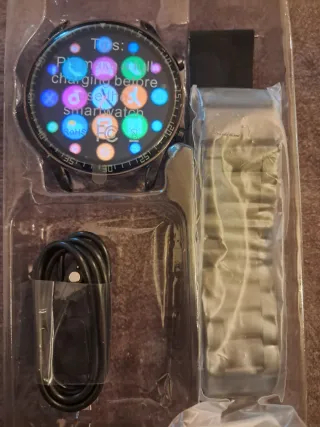 Reloj Smartwatch Nuevo Negro/Plata