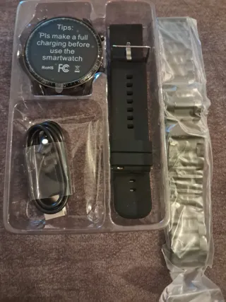 Reloj Smartwatch Nuevo Negro/Plata
