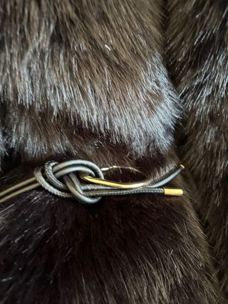 Abrigo pelo Zara negro