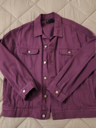 Cazadora Vaquera ASOS Oversize Morada Talla L