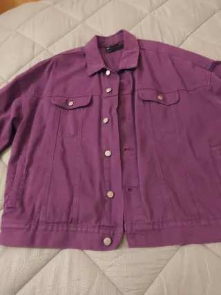 Cazadora Vaquera ASOS Oversize Morada Talla L