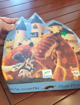 Puzzle Djeco Castillo y Dragón 54 piezas