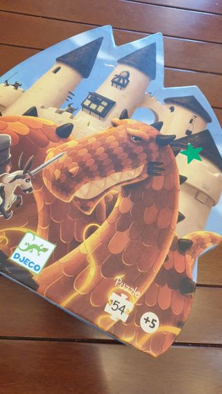 Puzzle Djeco Castillo y Dragón 54 piezas