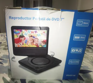 Reproductor DVD Portátil 7 pulgadas (18 cm).