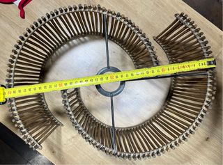 Lámpara de techo madera troncos natural marrón