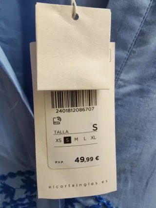 Blusa bordada nueva estilo indie folk talla S