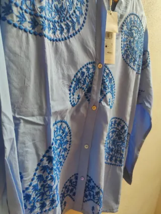 Blusa bordada nueva estilo indie folk talla S