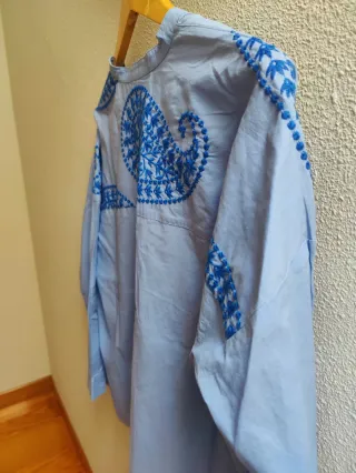 Blusa bordada nueva estilo indie folk talla S
