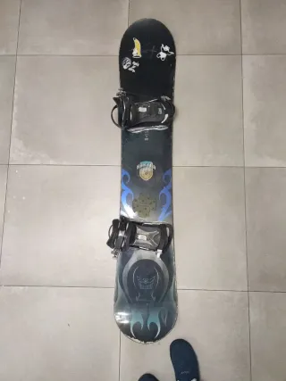 Tabla de Snow Burton baron con Fijaciones