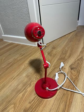 Lámpara Escritorio Roja Moderna