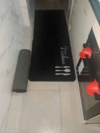 2 Alfombras Cocina Negras