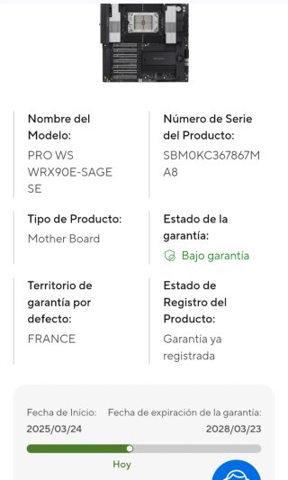 Placa Base ASUS Pro WS WRX90E-SAGE SE. NUEVA