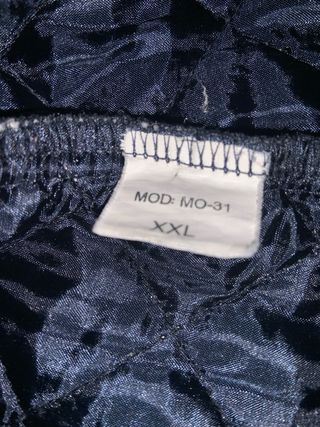 Chaquetón mujer entretiempo azul marino y marrón