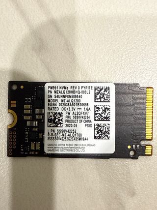 Disco SSD M.2 NVMe PCIe 128GB Samsung PM991 M2242