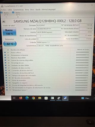 Disco SSD M.2 NVMe PCIe 128GB Samsung PM991