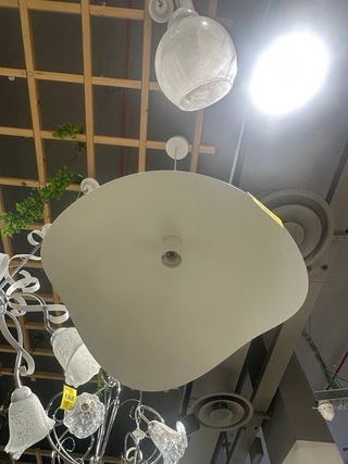 Coppia Lampadari Vetro e Metallo