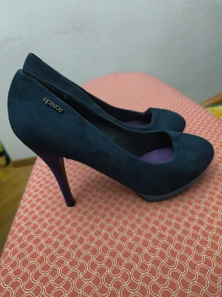 Zapatos de tacón Heyroy azul y morado talla 39