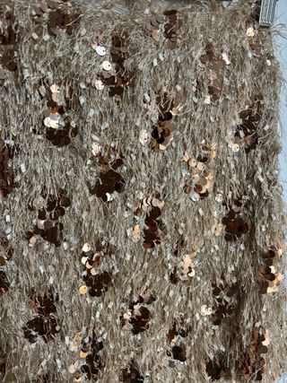 Falda fiesta lentejuelas doradas