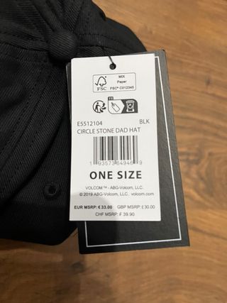 Gorra Volcom Circle Stone Dad Hat Negra