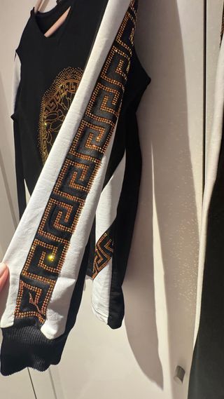 Conjunto Versace Negro y Dorado Nuevo