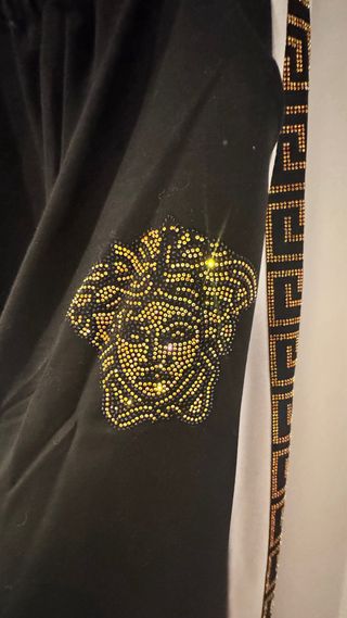 Conjunto Versace Negro y Dorado Nuevo