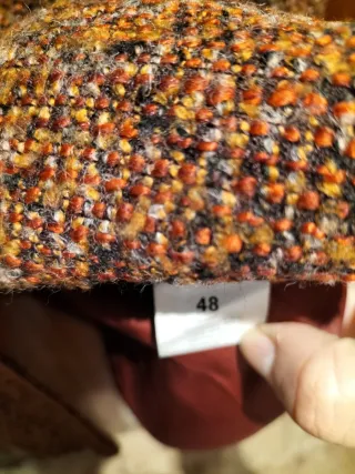 Chaqueta Tweed Marrón Talla 48