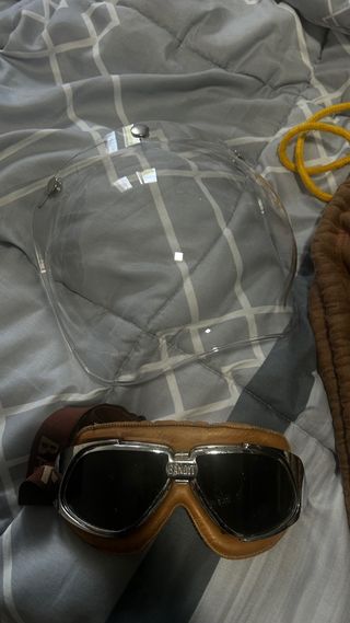 Casco Jet DMD Retro + Visera y Gafas