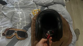 Casco Jet DMD Retro + Visera y Gafas