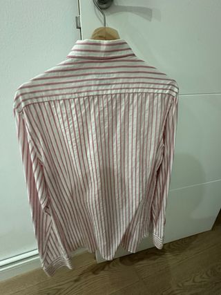 Camisa Massimo Dutti Rayas Rosas Talla M