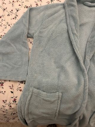 Albornoz azul talla única