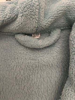 Albornoz azul talla única