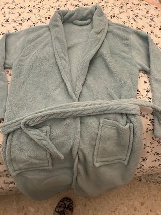 Albornoz azul talla única