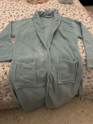 Albornoz azul talla única