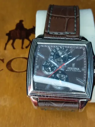 Orologio Festina Multifunzione Marrone Argento