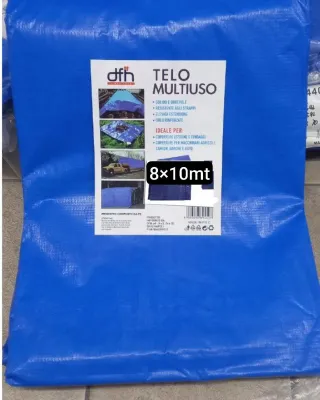 Telo Multiuso Blu 8x10mt