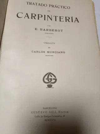 LIBRO TRATADO PRÁCTICO DE CARPINTERÍA