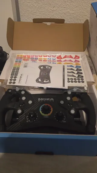 !Base Moza r9 v2 . Y dos aros