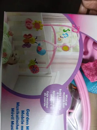 Móvil musical para cuna, con caja de mús