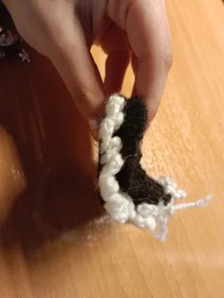 Colorete crochet hecho a mano de crochet.