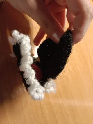 Colorete crochet hecho a mano de crochet.