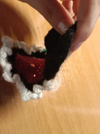 Colorete crochet hecho a mano de crochet.