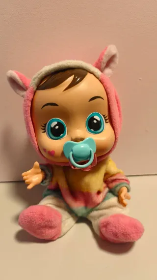 Muñeca Bebé Llorona con Chupete